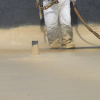 seamless, protective Burlington foam roofing